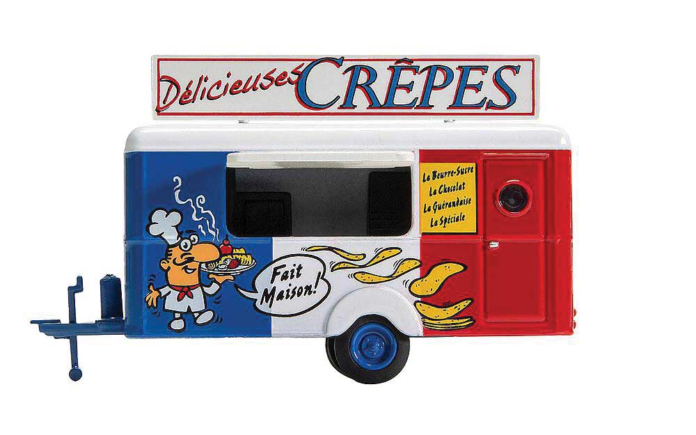 Concession Trailer - Assembled -- Crepes (white, red, blue, French Lettering)-2