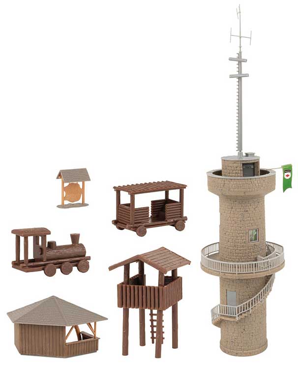 Adventure Playground Set -- Kit - Observation Tower, Kiosk, Playground Accessories-3