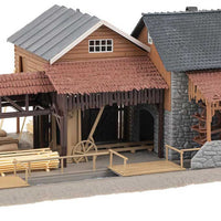 Sawmill Building Set -- Kit Includes Sawmill, House, Inn/Beer Garden, Lumber Store