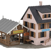 Sawmill Building Set -- Kit Includes Sawmill, House, Inn/Beer Garden, Lumber Store