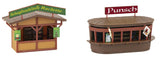 Christmas Market Set -- Ikit Includes 2 Stalls, Carousel (Unpowered), Icicles, Snow Powder-2