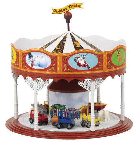 Christmas Market Set -- Ikit Includes 2 Stalls, Carousel (Unpowered), Icicles, Snow Powder-3