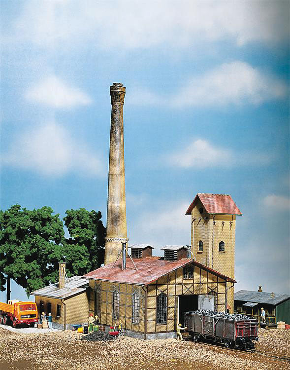 Half-Timber Heating and Power Plant -- Kit - Era II 1925-1945 - 9-1/2 X 8-11/16 X 12-13/16"  24 x 22 X 32.5cm-1