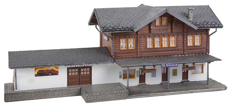 St. Niklaus Train Station -- Kit - 12-3/16 x 5 x 4-3/4"  31 x 12.7 x 12cm-2