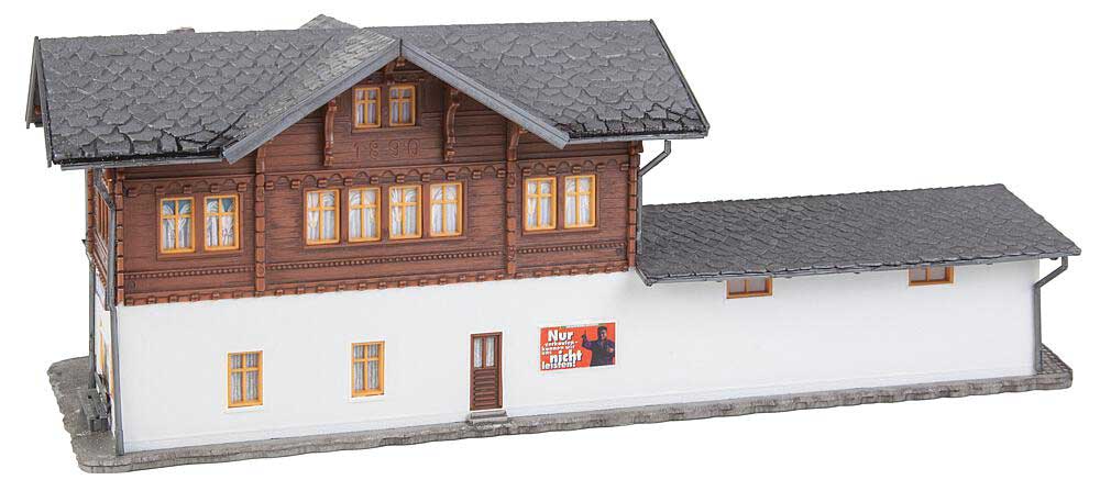 St. Niklaus Train Station -- Kit - 12-3/16 x 5 x 4-3/4"  31 x 12.7 x 12cm-3