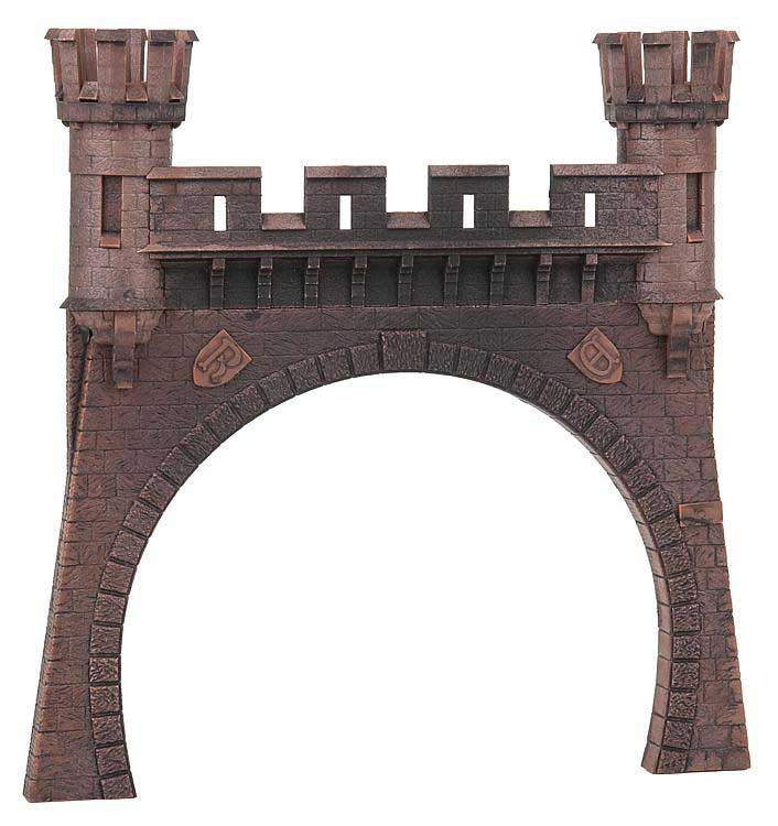 Kyllburg Double-Track Tunnel Portal -- Assembled and Weathered: Opening: 5-5/8 x 4-3/16" 14.2 x 10.6cm