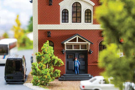 German Federal Railroad DB Administration Building -- Kit - 5-13/16 x 4-9/16 x 6-7/16"  14.8 x 11.6 x 16.3cm-5
