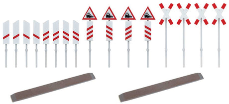 Unguarded Railway Grade Crossing -- Includes European Signs and Track Insert