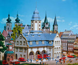 Town Hall with Fire Station -- Kit - 10-1/4 x 9-13/16 x 13-3/8"  26 x 25 x 34cm-1