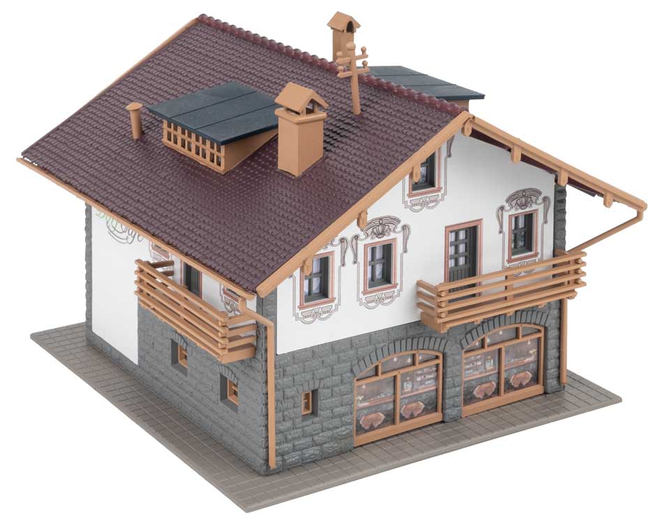 Alpine House with Café -- Kit - 5-7/8 x 5-1/8 x 4-7/16"  15 x 13 x 11.2cm-3
