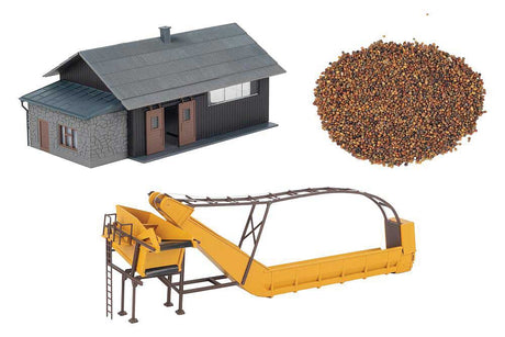 Storage Shed with Conveyor Belt -- Kit - Building: 6-3/4 x 3-3/4 x 2-13/16"  17.2 x 9.5 x 7.1cm-1