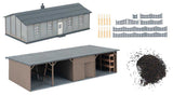Barrack with Coal Shed -- Kit - Barrack: 5-7/8 x 2-13/16 x 2-1/16"  15 x 7.2 x 5.2cm-2