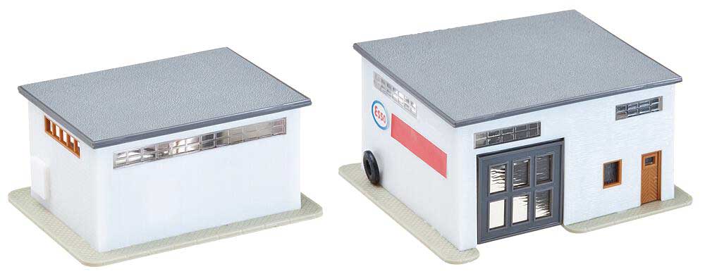 Gas Station with Car Wash -- Kit - Main Building: 3-15/16 x 3-3/4 x 1-15/16"  10 x 9.5 x 4.9cm-3