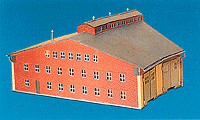 2-Stall Round House -- 8-11/16 x 8-1/4 x 3-15/16" 22 x 21 x 10cm