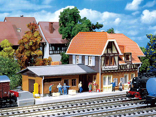 Reinchenbach Station -- 6-1/2 x 2-3/4"  16.3 x 7.1cm