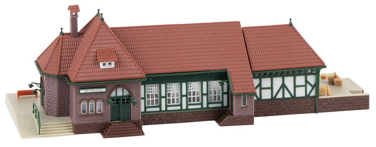 Weissenbach Train Station -- Kit - 8-3/16 x 3-1/4 x 2-5/8"  20.8 x 8.2 x 6.6cm-3