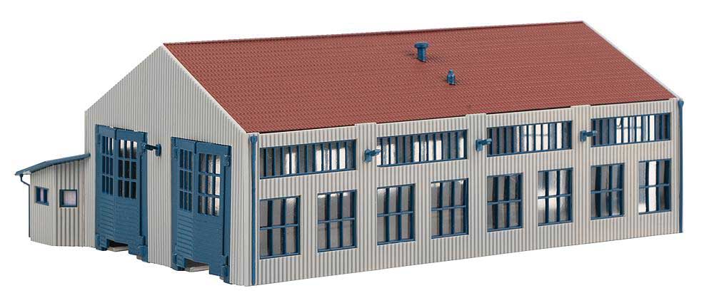 2-Track Modern Locomotive Shed - Engine House -- Kit - 7-1/2 x 4-5/16 x 3" 19.1 x 11 x 7.6cm-3