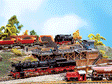 Coal-Tipping Platform - Weathered Model -- 8-3/8 x 3-1/4 x 2-1/2" 21 x 8.1 x 6.2cm