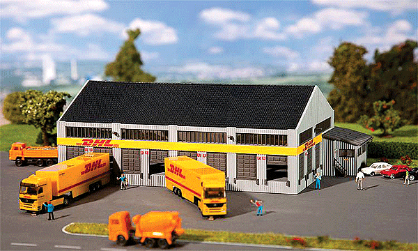 DHL Freight Company Truck Terminal - Kit (Plastic) -- 8-11/16 x 4-3/4 x 2-15/16"  22 x 12 x 7.5cm