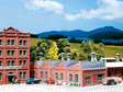 Factory Halls pkg(2) -- 3-5/8 x 3-7/16 x 2"  9.2 x 8.7 x 5cm