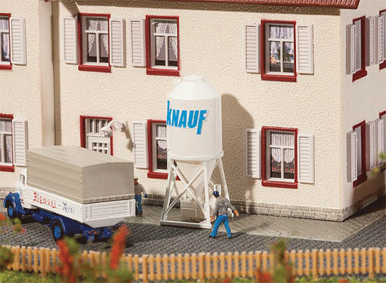 Construction Site Cement Silos -- Kit - Each: 1/2 x 9/16 x 1-3/8"  1.3 x 1.4 x 3.5cm pkg(2)