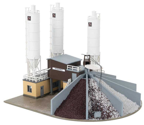 Concrete Mixing Plant with Gravel Loading Silo -- Kit - Multiple Structures-3