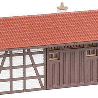 Wood Outhouse Building -- Kit - 3-3/8 x 1-11/16 x 1-5/8"  8.5 x 4.3 x 4.1cm