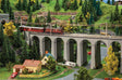 Double-Track Straight Stone Viaduct -- Kit - 15-3/16 x 3-3/8 x 5-3/8"  38.6 x 8.5 x 13.6cm-1