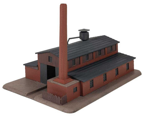 Factory with Brick Chimney -- Kit - 8-5/8 x 5-13/16 x 5-1/2"  22 x 14.8 x 14cm-3