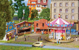 Funfair Set -- Kit - Includes Non-Working Carousel and 3 Booths-1