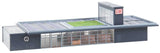Horrem Train Station -- Kit - 9-1/2 x 4-3/16 x 2-3/8"  24.2 x 10.7 x 6cm-3