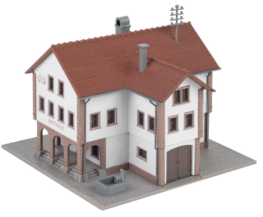 Small Town Hall -- Kit - 4-3/16 x 4-3/8 x 4"  10.7 x 11.2 x 10.2cm-3