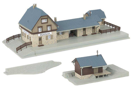 Muhlheim Railway Station -- Kit - 12-5/8 x 4-7/8 x 2-15/16"  32 x 12.4 x 7.4cm-2
