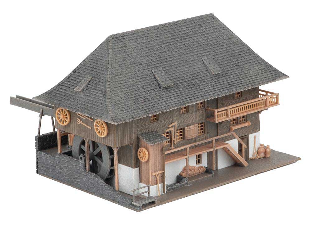 Ohlermill with Figure -- Weathered Anniversary Kit - 4-3/8 x 2-11/16 x 2-11/16"  11.1 x 7.5 x 7.5cm-2