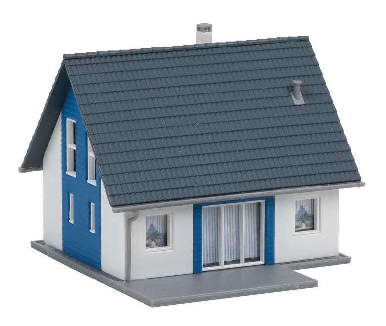 Single-Family House -- Kit - 2-5/16 x 2-1/2 x 2"  5.9 x 6.3 x 5cm (white, blue)-3