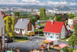 2 Single-Family Houses -- Kit - 2-5/16 x 2-1/2 x 2"  2-1/2 x 2-1/2 x 2"  5.9 x 6.3 x 5cm & 6.4 x 6.-1