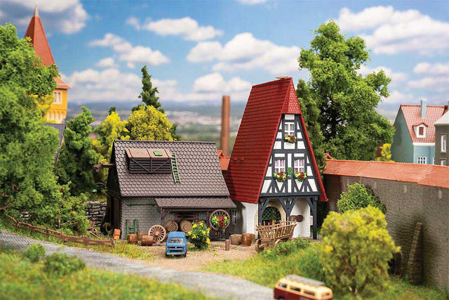 Town Hall with Wine Cellar -- Kit - 6-3/8 x 5-1/16 x 4-5/16"  16.2 x 12.9 x 11cm-1
