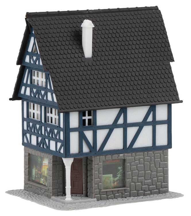 Half-Timbered House with Pharmacy -- Kit - 2-11/16 x 2-7/16 x 3-5/8"  7.5 x 6.2 x 9.2cm-2