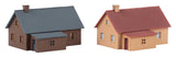 2 Village Houses -- Kit - Each: 2-11/16 x 2-1/2 x 1-9/16"  6.8 x 6.3 x 4cm-3