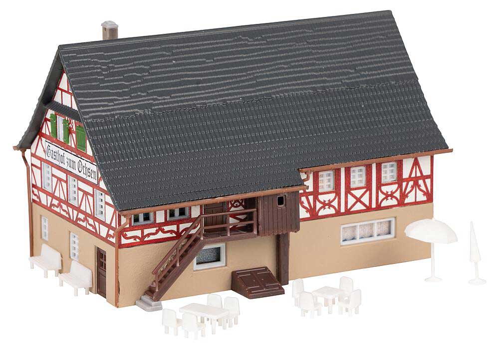Farmhouse with Inn -- Kit - 9.6 x 6.8 x 6.4cm-2