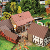 Half-Timber Farm with House -- Kit - 7-11/16 x 6-5/8 x 2-5/8"  19.5 x 16.8 x 6.6cm