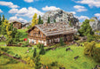 Alpine House with Barn -- Kit - 10 x 4-15/16 x 3-5/8"  25.5 x 12.5 x 9.2cm-1