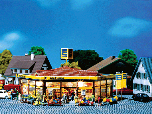 Edeka Local Mini Market -- 4-13/16 x 4-1/2 x 2-5/16" 12 x 11.3 x 5.8cm