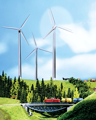 Nordex Wind Generator -- 2 x 2 x 16-11/32"  5 x 5 x 41.5cm With Motor (12-16 VAC) & 3-Blade Rotor