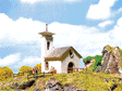 Sils-Maria Chapel -- 3-1/8 x 2-1/2" 7.9 x 6.1cm