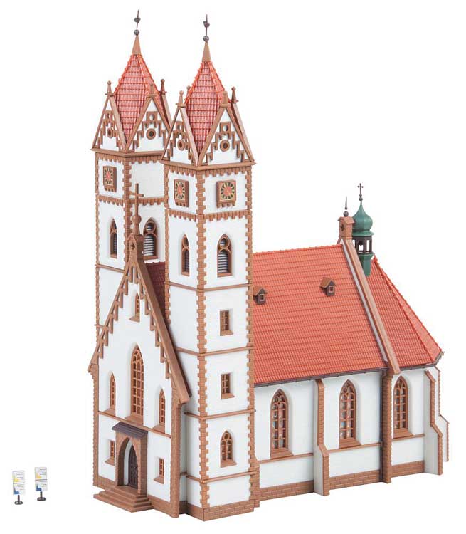 Large Town Church -- 6-1/4 x 3-1/4 x 8-5/8"  15.6 x 8.2 x 21.5cm-3