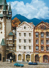 3 Story Urban Dwelling House, Era I -- Painted & Weathered 11.2 x 5.2 x 12.1cm-2
