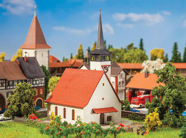 Church w/Pointed Roof -- Kit - 5 x 4-1/2 x 6-11/16"  12.8 x 11.5 x 17cm