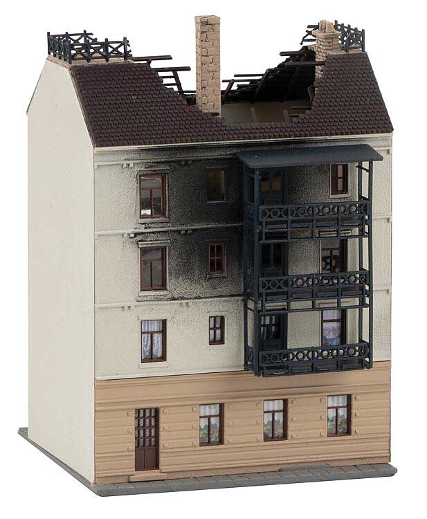 Town House on Fire -- Kit - 3-5/8 x 3-5/8 x 5-3/8"  9.2 x 9.3 x 13.7cm (Fire Effects Sold Separat-3