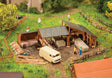 Timber Storage Sheds -- Weathered Kit - 4 Dfferent Sheds